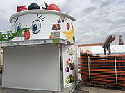 Jo Kurt beim Aufbau Frühlingsfest München 2018 am 15.04.2018 (©Foto: Martin Schmitz)